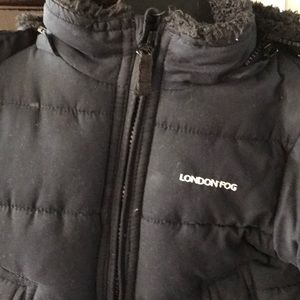 Boys London Fog lined puffy coat - 18mos